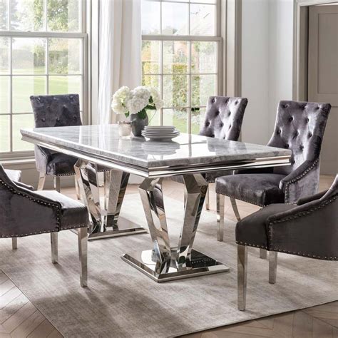 stainless steel top dining tables